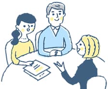 商談しているイラスト