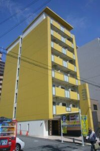 Aマンション　外壁シリコン塗装　つや消し仕上の施工事例画像