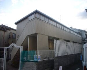 神戸市　外壁シリコン塗装の施工事例画像