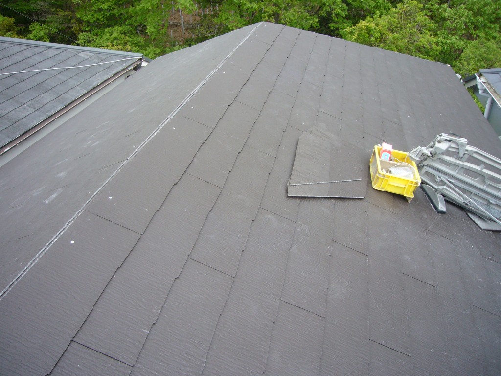 神戸市　[カバー工法]カラーベスト屋根葺き替え