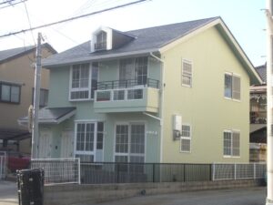 神戸市　外壁シリコン塗装・屋根塗装・浴室再生工事の施工事例画像