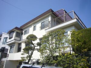 茨木市　外壁フッソ塗装工事の施工事例画像