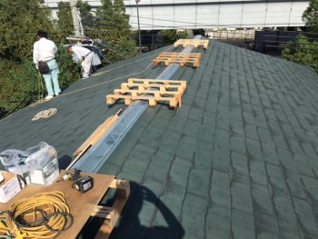 兵庫県芦屋市　Ｓマンション　屋根葺き替え工事