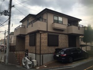 外壁シリコン、クリヤー塗装・屋根塗装工事の施工事例画像