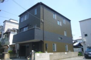 大阪市此花区　S様邸　パ－フェクトトップでおしゃれに外壁塗装の施工事例画像