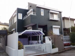 吹田市　外壁フッ素塗装の施工事例画像