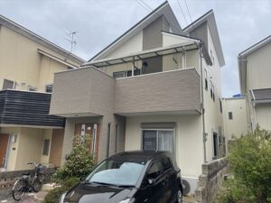 箕面市 外壁塗装・屋根カバー工法を行いましたの施工事例画像