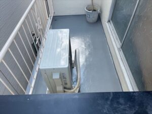 箕面市にてベランダ防水工事を行いました。の施工事例画像