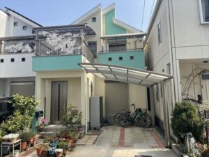 淀川区にて外壁ラジカル塗装工事をおこないましたの施工事例画像